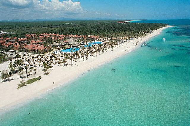 Republique Dominicaine Punta Cana Gran Bahia Principe La playa en el norte no se utiliza durante bastante distancia.