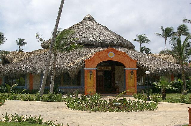 Republique Dominicaine Punta Cana Gran Bahia Principe L'extérieur du restaurant à la carte de cuisine mexicaine El Charro.