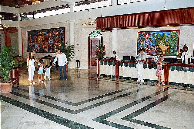 Republique Dominicaine Punta Cana Gran Bahia Principe The reception of the Punta Cana section.