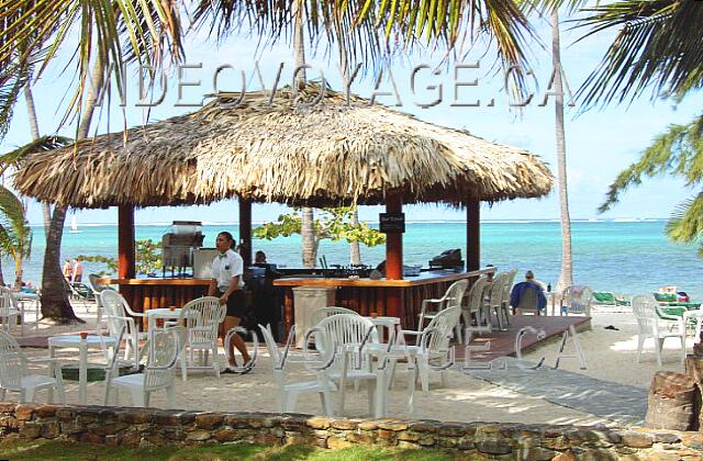 Republique Dominicaine Punta Cana Barcelo Bavaro Palace Deluxe A beautiful view from the bar. It is protected from the sun under the palm trees.