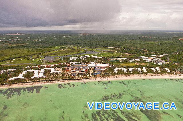 Republique Dominicaine Punta Cana Barcelo Bavaro Palace Deluxe Une vue aérienne de l'hôtel Barcelo Palace Deluxe