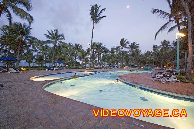 Republique Dominicaine Punta Cana Barcelo Bavaro Caribe The pool of children at the end, the mini club is to the left of the pool.