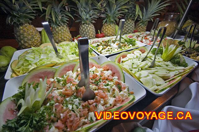 Republique Dominicaine Punta Cana Barcelo Bavaro Caribe The salad bar buffet.