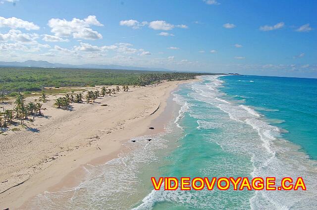 Republique Dominicaine Punta Cana Punta Cana Vers le nord, une très belle plage, mais des vagues très fortes...  Une plage déserte!