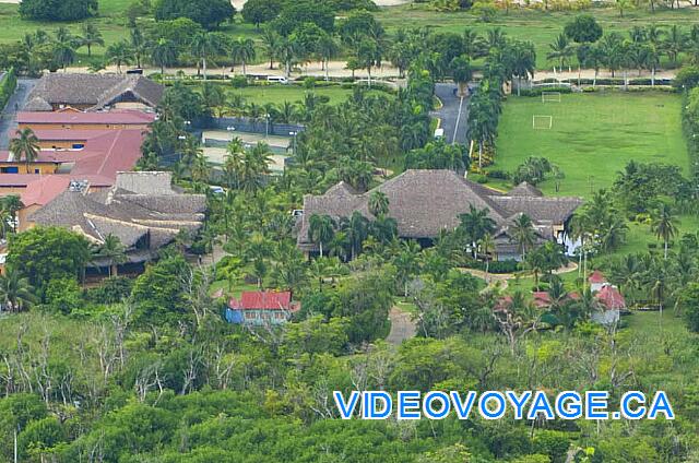 Republique Dominicaine Punta Cana Club Caribe An aerial view of the main building which is quite far from the beach and rooms.