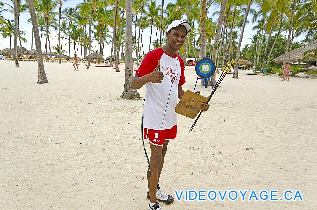 République Dominicaine Punta Cana Catalonia Bavaro Le tir à l'arc sur la plage