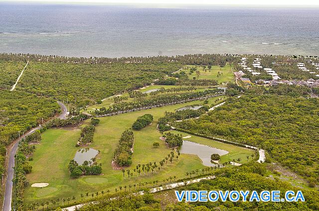 République Dominicaine Punta Cana Catalonia Bavaro an aerial view of the golf course 9 hole.