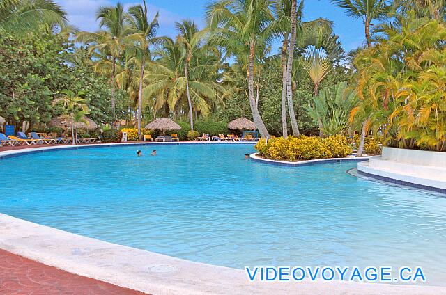 République Dominicaine Punta Cana Catalonia Bavaro Abundant vegetation around the pool.