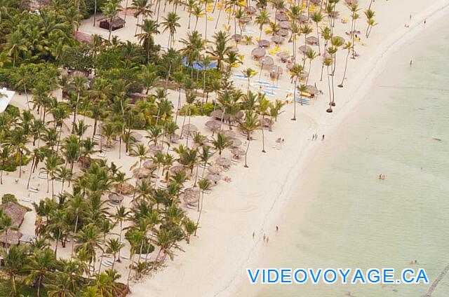 République Dominicaine Punta Cana Catalonia Bavaro Royal Una arena blanca, ningún arrecife en el mar, el mar en calma ...