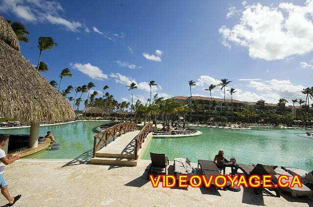 Republique Dominicaine Punta Cana Larimar Punta cana The bridge that divides the pool into two separate sections.