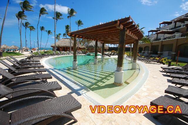 Republique Dominicaine Punta Cana Larimar Punta cana A shelter from the sun in the pool, for moving the deck chairs in the pool.