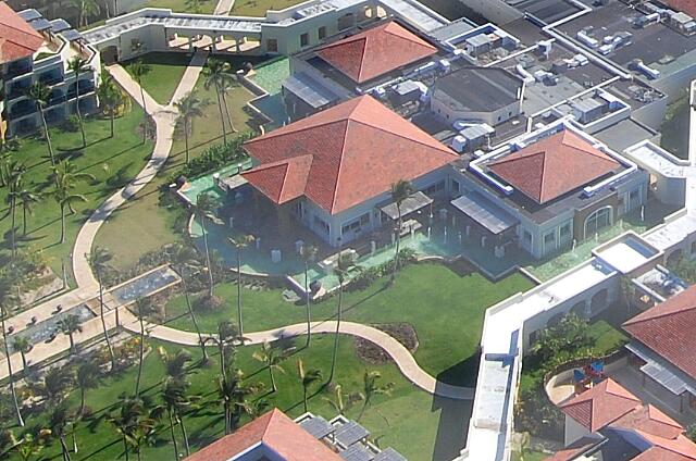 Republique Dominicaine Punta Cana Larimar Punta cana An aerial view of the buffet restaurant.