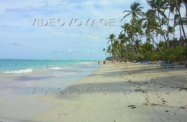 Republique Dominicaine Punta Cana Grand Palladium Punta Cana Res La couleur de la mer est très belle. Aucune algues, aucun récif, c'est la plage de rêve. Il y a moins d'herbes qui se déposent sur la plage à cet hôtel.