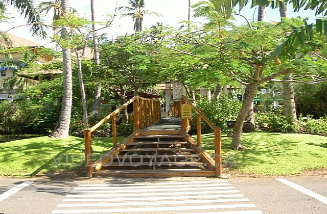 Republique Dominicaine Punta Cana Grand Palladium Palace Resort A la entrada de la recepción del hotel un puente sobre una laguna.