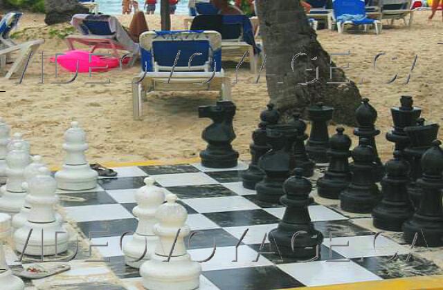 Republique Dominicaine Punta Cana Occidental Grand Punta Cana A giant chess games on the beach.