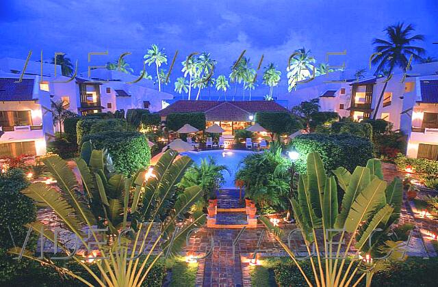 Republique Dominicaine Punta Cana Occidental Grand Punta Cana The private pool at the Royal Club at dusk.