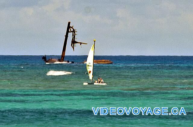 Mexique Punta Cana Grand Hotel Bavaro  A catamaran near the boat that failed outside the hotel there several years.