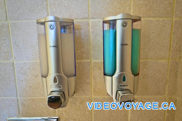 Mexique Punta Cana Grand Hotel Bavaro  A soap dispenser and shampoo.