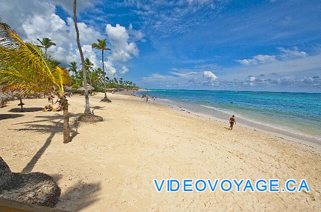 Mexique Punta Cana Grand Hotel Bavaro  Vers le nord, il n'y a pas de marché sur la plage.