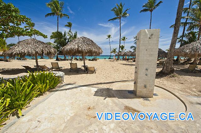 Mexique Punta Cana Grand Hotel Bavaro  Una de las duchas en la playa.