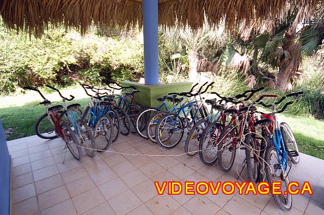 Republique Dominicaine Punta Cana Grand Paradise Bavaro Des bicyclettes disponibles au centre du complexe près des terrains de tennis.