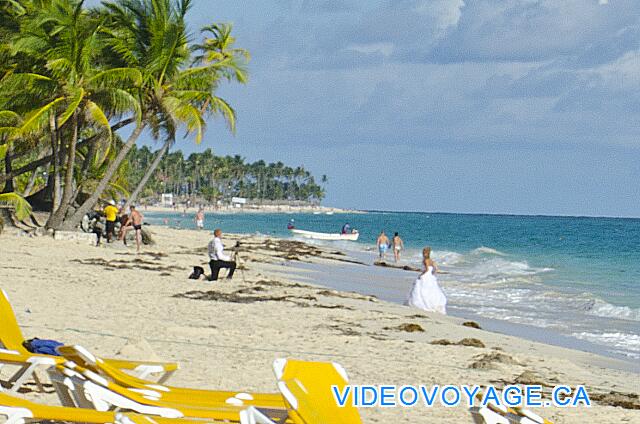 République Dominicaine Punta Cana Iberostar Bavaro A wedding photo shoot on the beach.