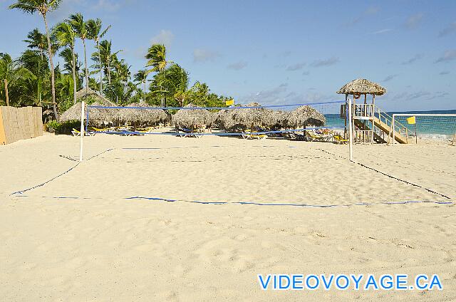 République Dominicaine Punta Cana Iberostar Bavaro A volleyball area on the beach.