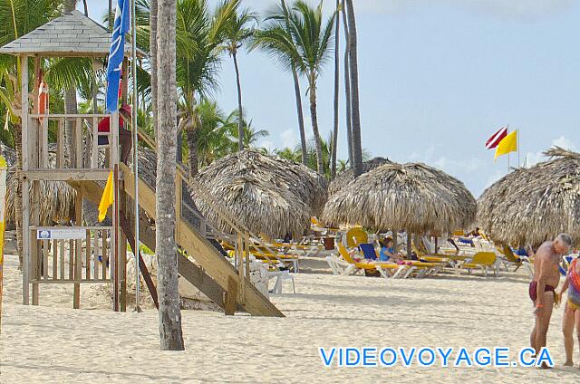 République Dominicaine Punta Cana Iberostar Bavaro Un rescatador en el centro de la parte superior de la gama de torre.