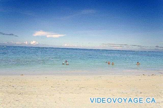 République Dominicaine Punta Cana Iberostar Bavaro El mar es generalmente tranquilo en la playa de Arena Gorda. Pero las olas pueden ser más grandes, sin llegar a ser lo suficientemente grande como para llegar a ser peligroso.