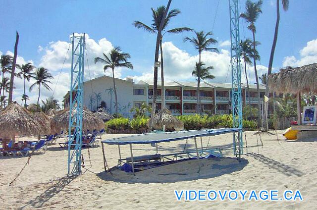 Republique Dominicaine Punta Cana VIK Hotel Arena Blanca Había una cama elástica en la playa en 2004.