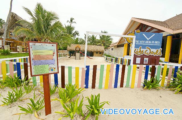 Republique Dominicaine Punta Cana VIK Hotel Arena Blanca The mini club is located on the beach between the VIK Hotel Arena Blanca VIK Hotel Cayena and.