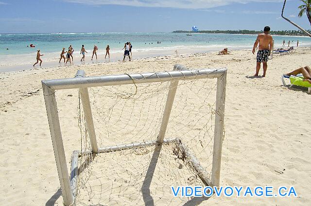 Republique Dominicaine Punta Cana VIK Hotel Arena Blanca Soccer nets on the beach