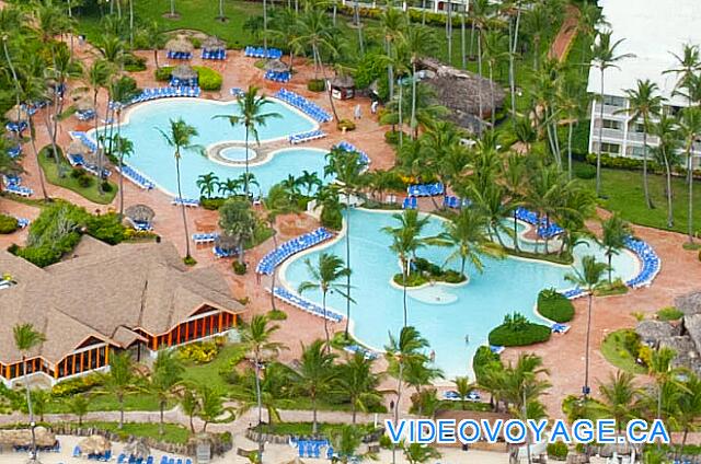 Republique Dominicaine Punta Cana VIK Hotel Arena Blanca Une végétation présente autour de la piscine.