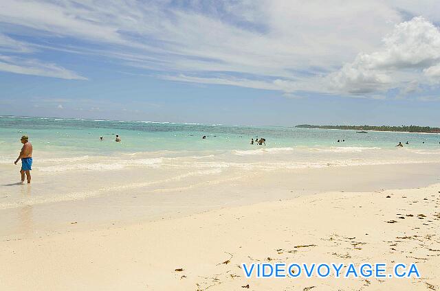 Republique Dominicaine Punta Cana VIK Hotel Arena Blanca Las olas son generalmente pequeñas y mediana estatura, el arrecife es delantero fuera bastante ajustado.