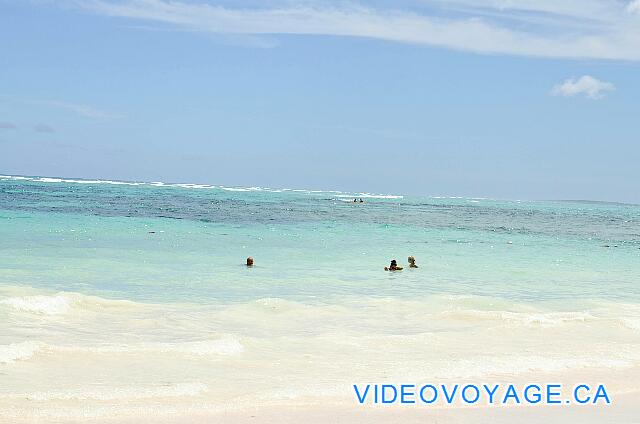 Republique Dominicaine Punta Cana VIK Hotel Arena Blanca Podemos ver el arrecife por las olas en la distancia.