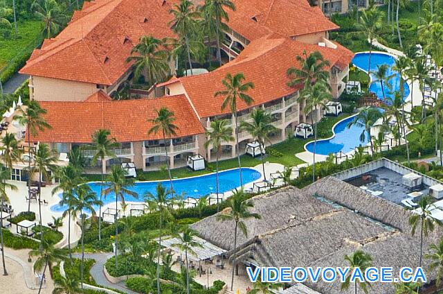 République Dominicaine Punta Cana Majestic Elegance An aerial view of the south side Club section has two swimming pools.