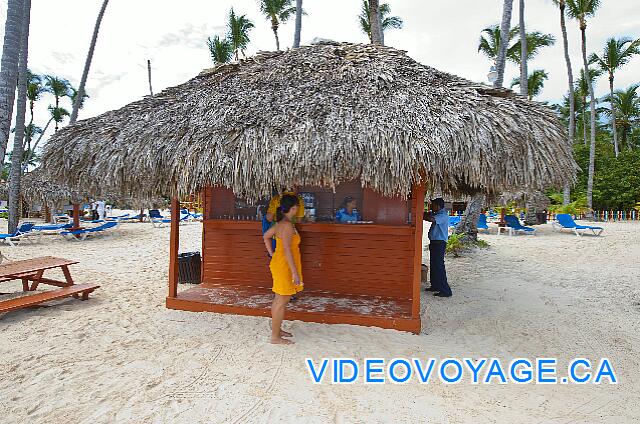 Republique Dominicaine Punta Cana Natura  Park Le bar sur la plage du coté nord, la section de la plage la plus populaire.