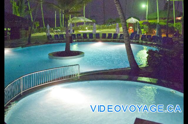 Republique Dominicaine Punta Cana Natura  Park The pool at night.