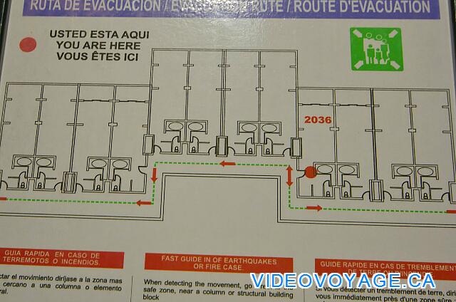 République Dominicaine Punta Cana Paradisus Palma Real Un mapa de la distribución de las habitaciones de una casa.