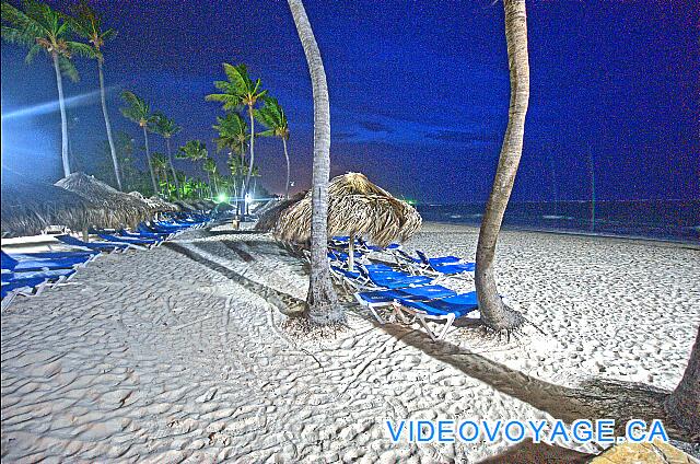 République Dominicaine Punta Cana Bávaro Princess All Suites Resort The beach at night.