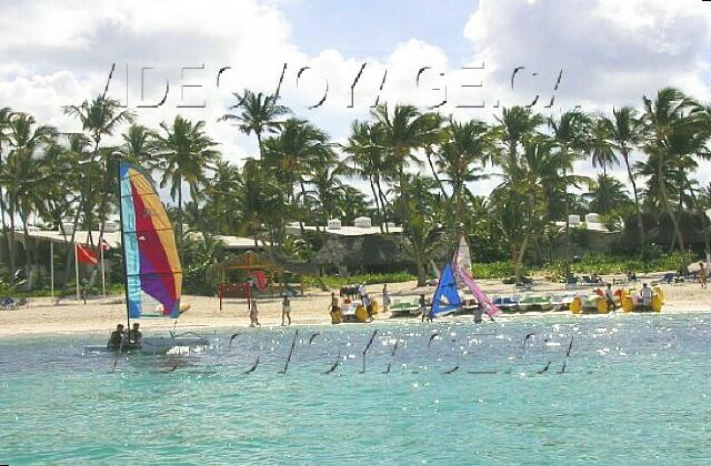 Republique Dominicaine Punta Cana Riu Bambu La plage vue de la mer.