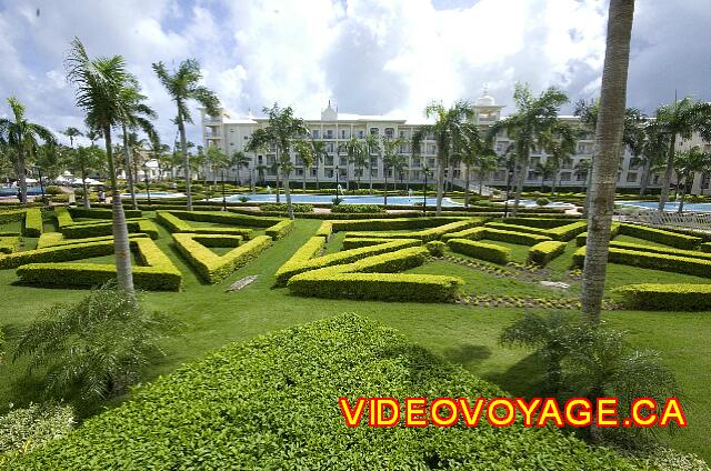 Republique Dominicaine Punta Cana Riu Palace Punta Cana The garden view from the top on.