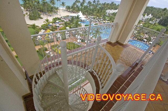 Republique Dominicaine Punta Cana Riu Palace Punta Cana La escalera para acceder a la terraza de nivel superior.