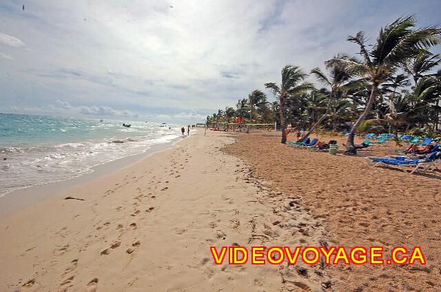 Republique Dominicaine Punta Cana Riu Palace Punta Cana Vers le sud, il est possible de marcher plus de 10 kilomètres.