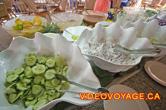 Republique Dominicaine Punta Cana Riu Palace Punta Cana Diferentes verduras para la ensalada.