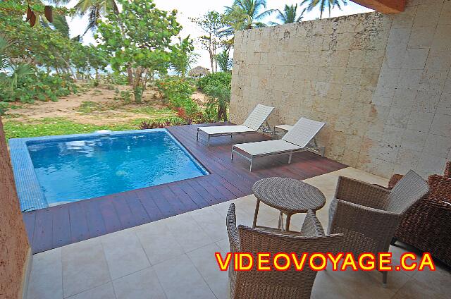 Republique Dominicaine Punta Cana Sivory The terrace with a small pool 13 x 8 feet.