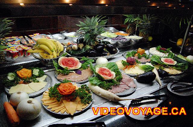 Mexique Playa del Carmen Allegro Playacar Le comptoir des viandes froides et fromages.