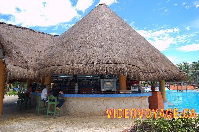 Mexique Puerto Juarez Maya Beach Un mostrador de servicio para la gente de la playa.