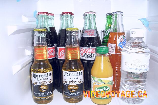 Mexique Riviera Maya Dreams Tulum In the fridge: beer, soft drinks, water and fruit juices.