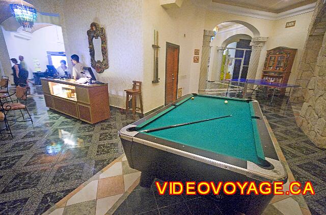 Mexico Playa del Carmen Gran Porto Real A pool table near the Lobby bar.